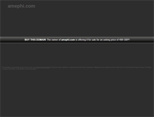 Tablet Screenshot of amephi.com